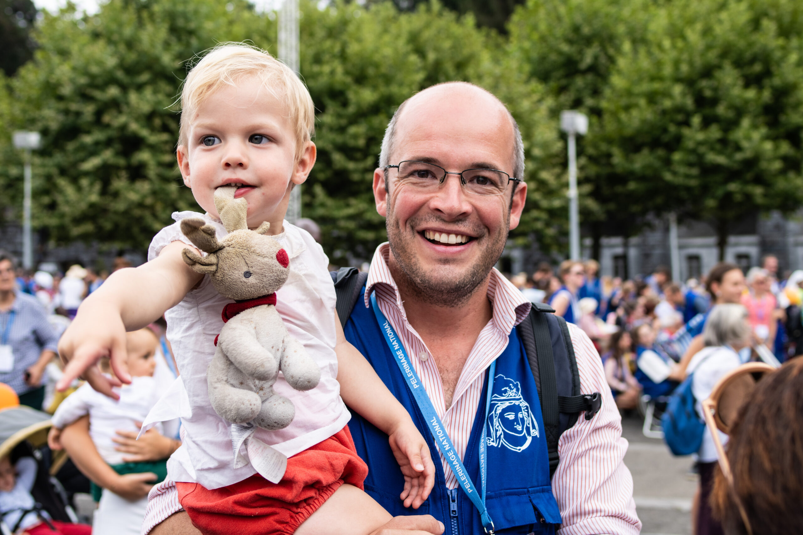 À Lourdes en famille